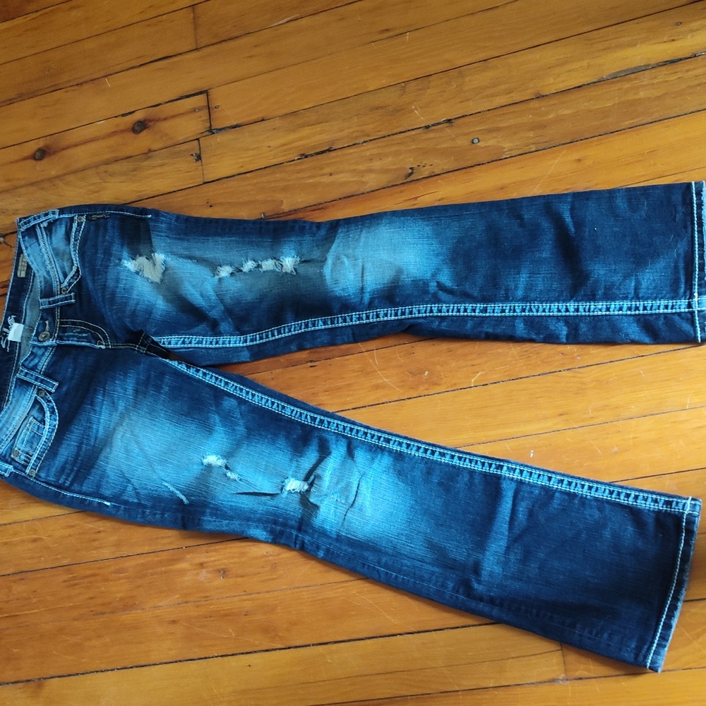Silver Jeans Berkley Surplus Embroidery Bling Boot Cut Jeans